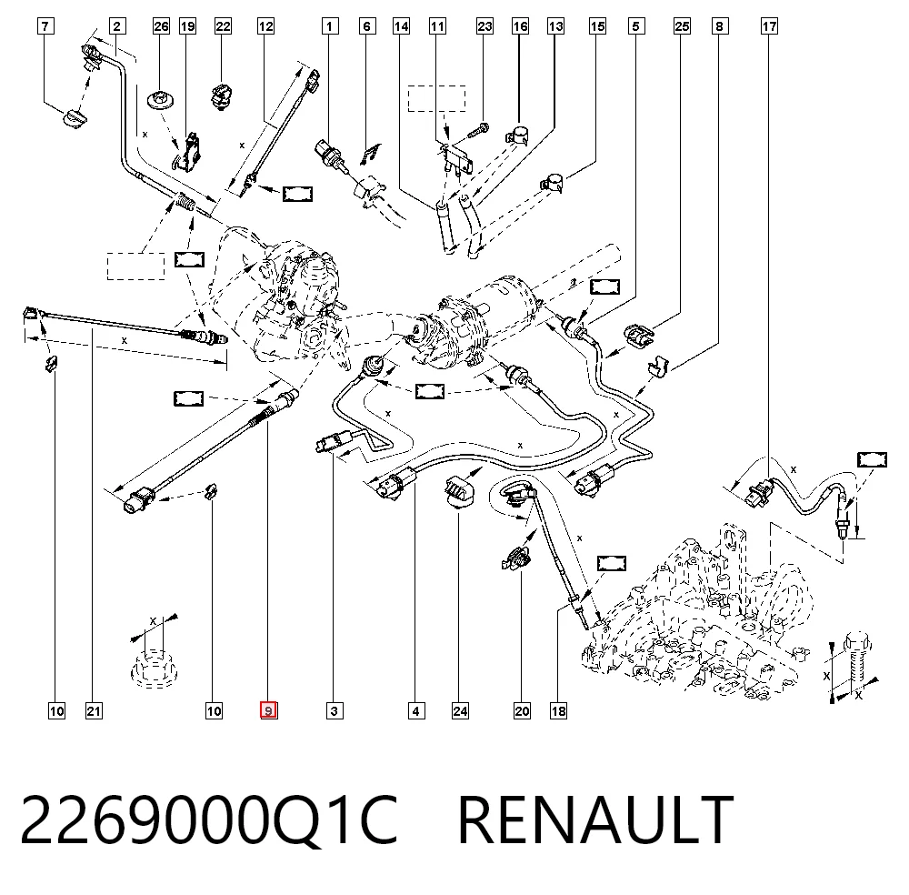 Sensor de oxígeno Renault Kangoo II (KW0, KW1)