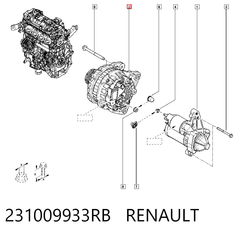 Alternador del motor Mitsubishi A005TE0581 precio, desde 111,80 EUR