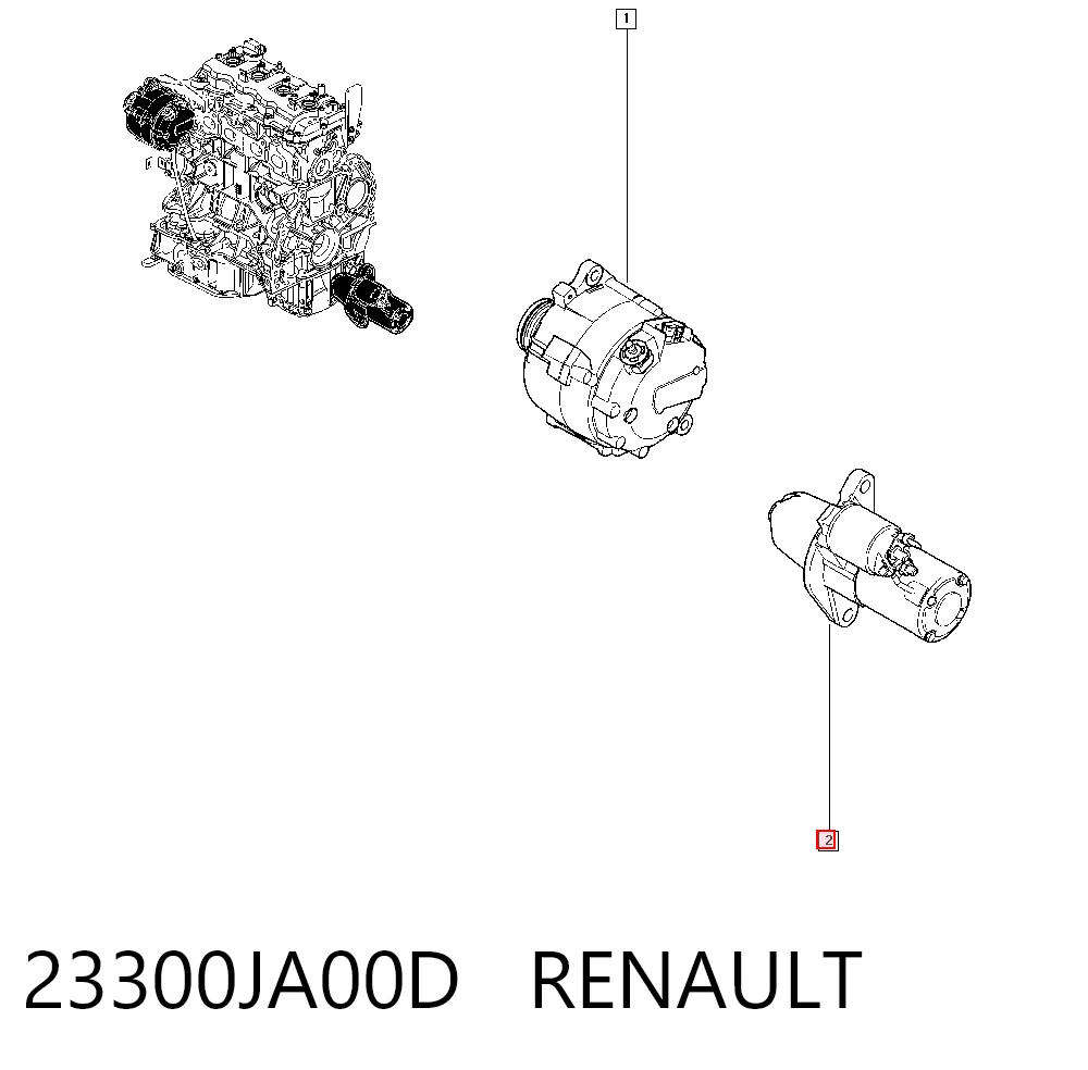 23300JA00D Renault (RVI)