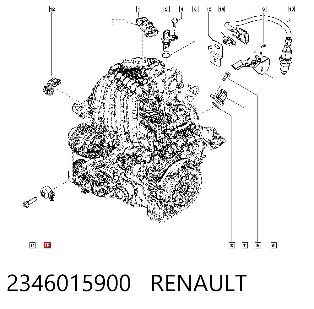 Sensor de picado para Citroen C8 (EA, EB)