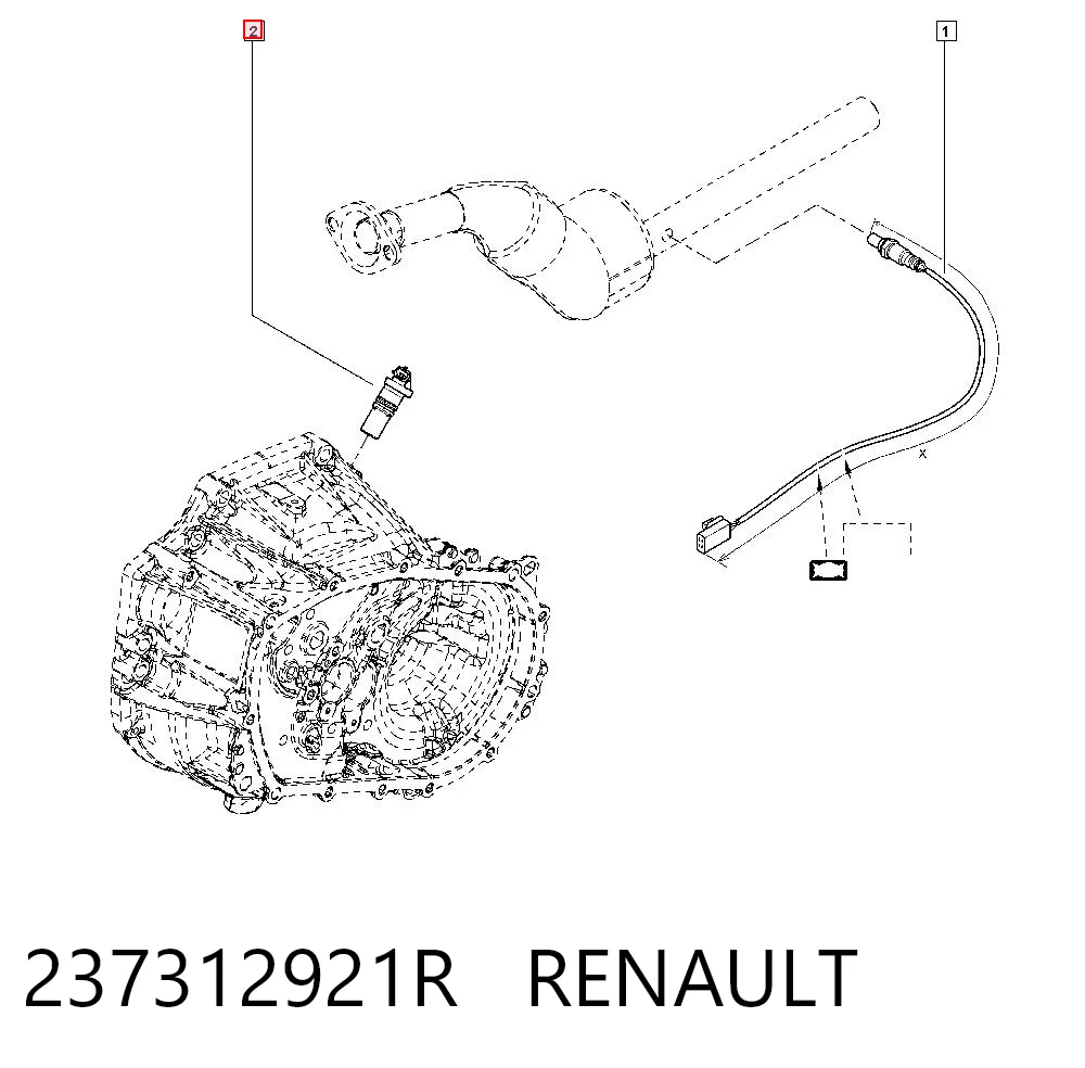 Sensor de posición del cigüeñal Renault LOGAN II (2012-2026)