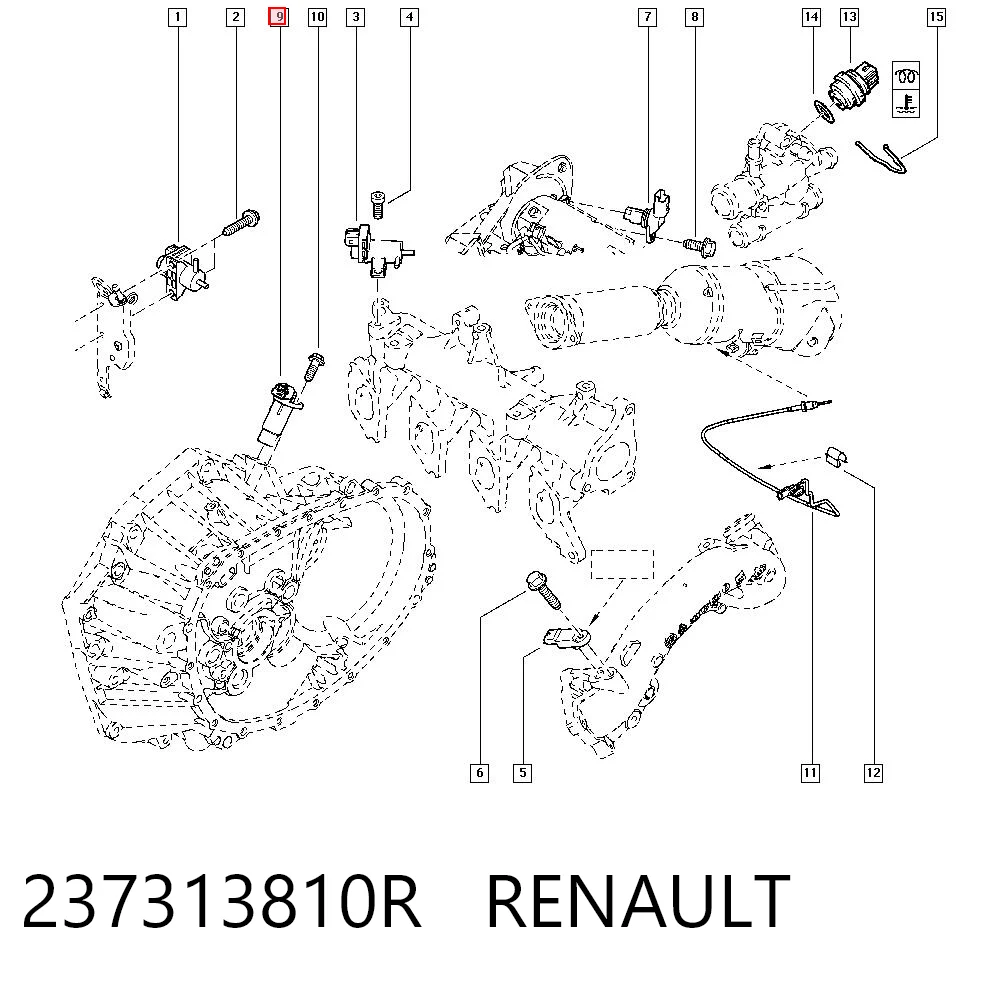 Sensor de cigüeñal para Renault DUSTER HM