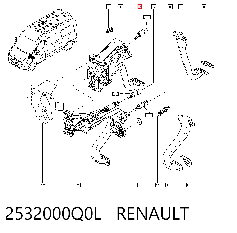 2532000Q0L Renault (RVI)