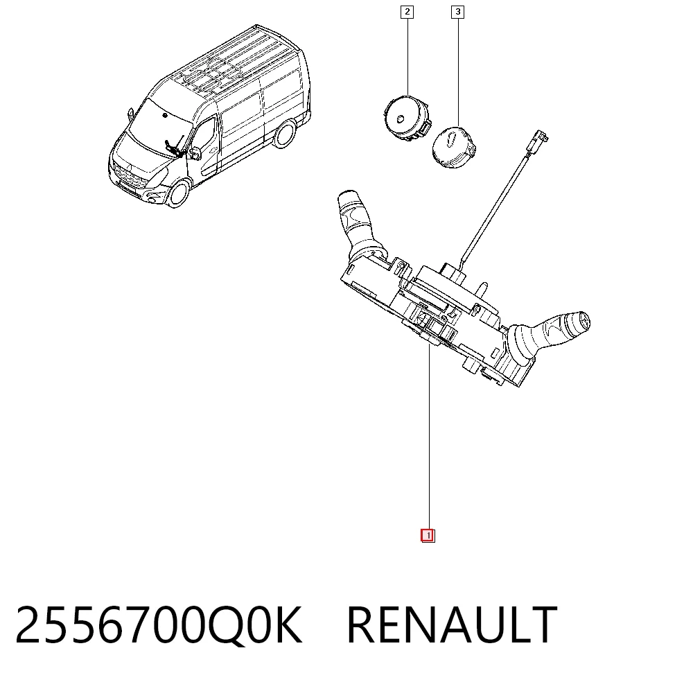 Comprar Conmutador de la columna de dirección completo Renault Master III FV a bajo precio