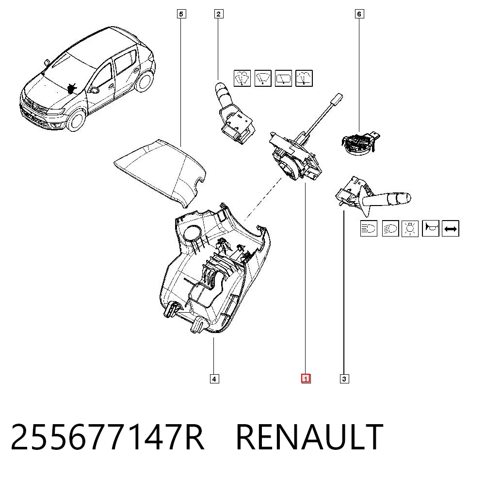 Comprar Anillo AIRBAG del volante Lodgy  JS