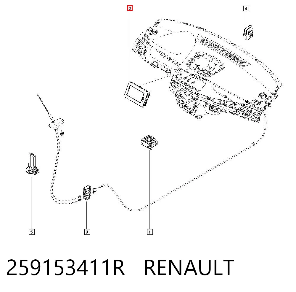 Pantalla multifuncion para Renault Kangoo II FW0