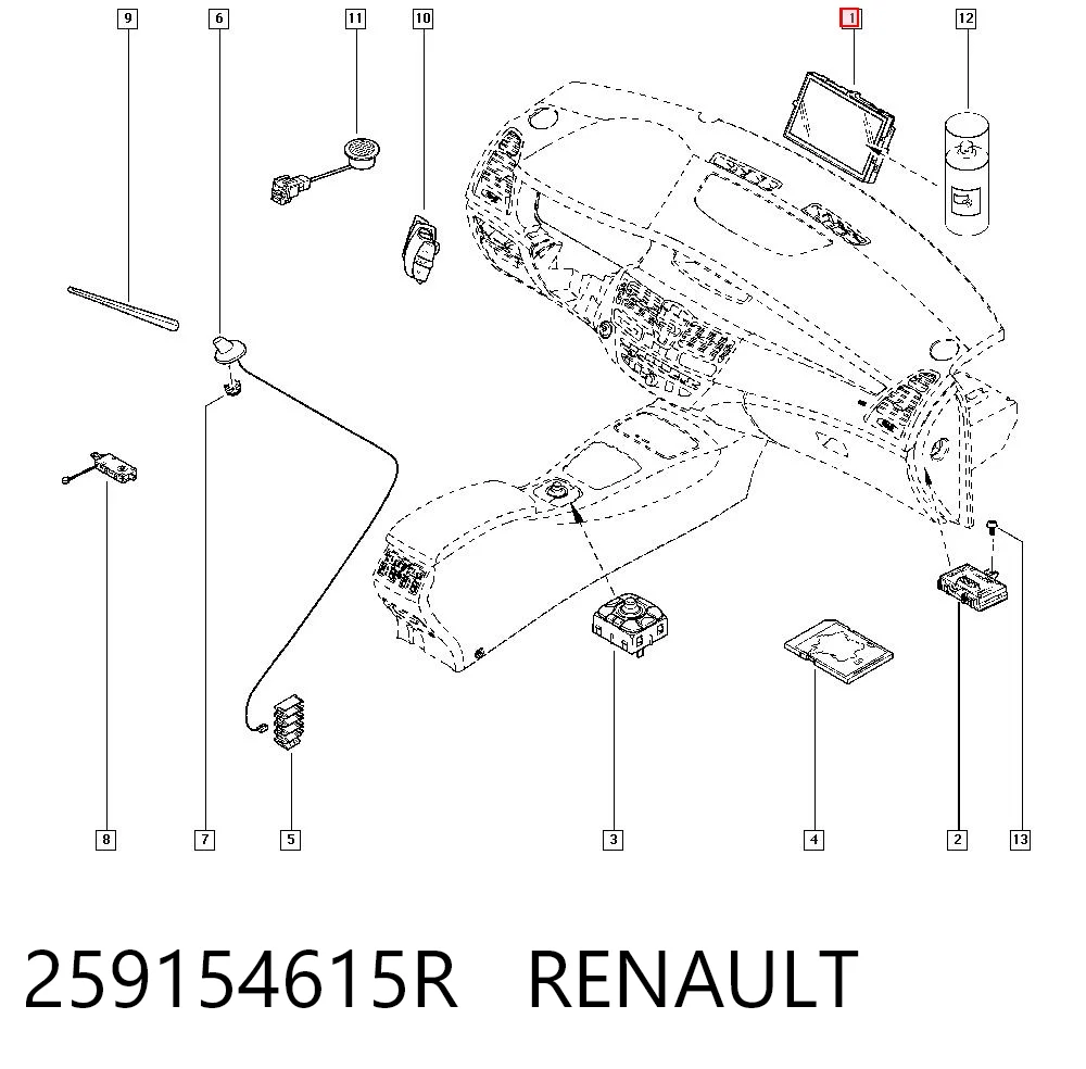 Comprar Pantalla multifunción Renault Scenic III JZ0, JZ1 a bajo precio