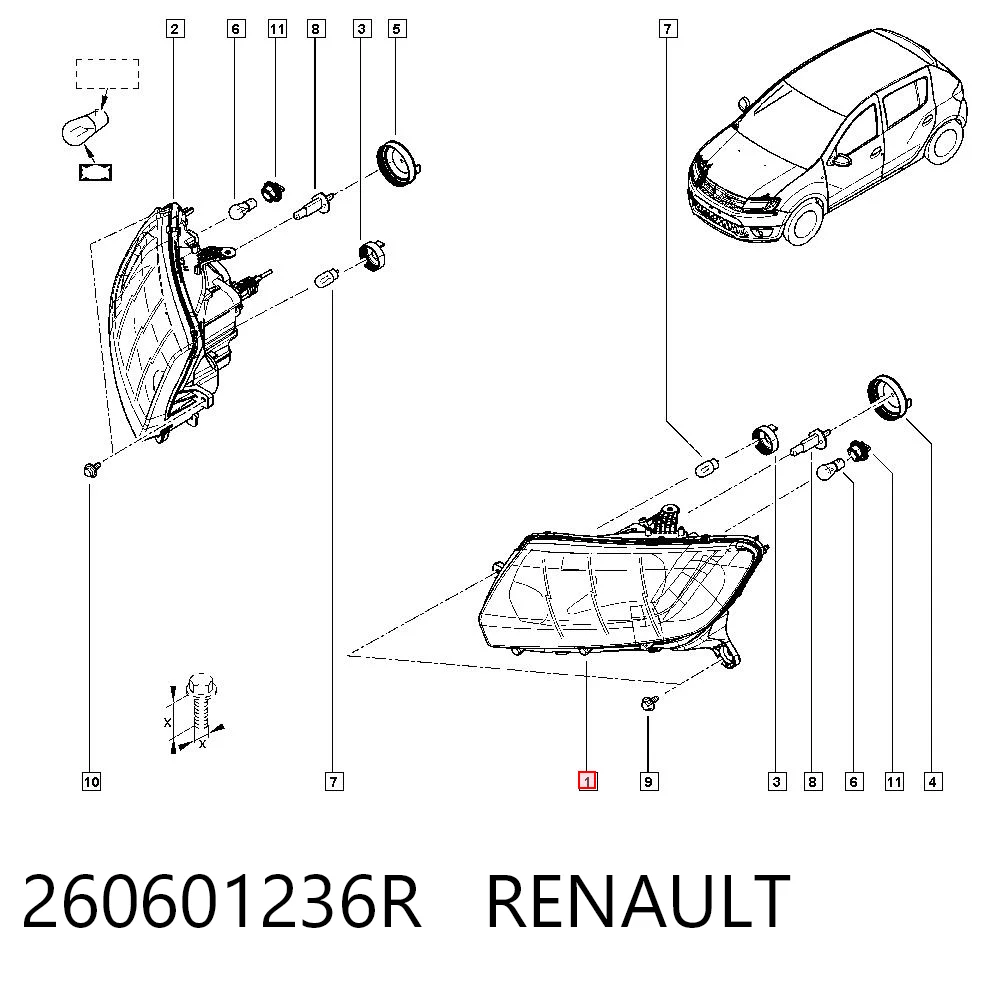 Faro Dacia Logan II desde 114,30 €
