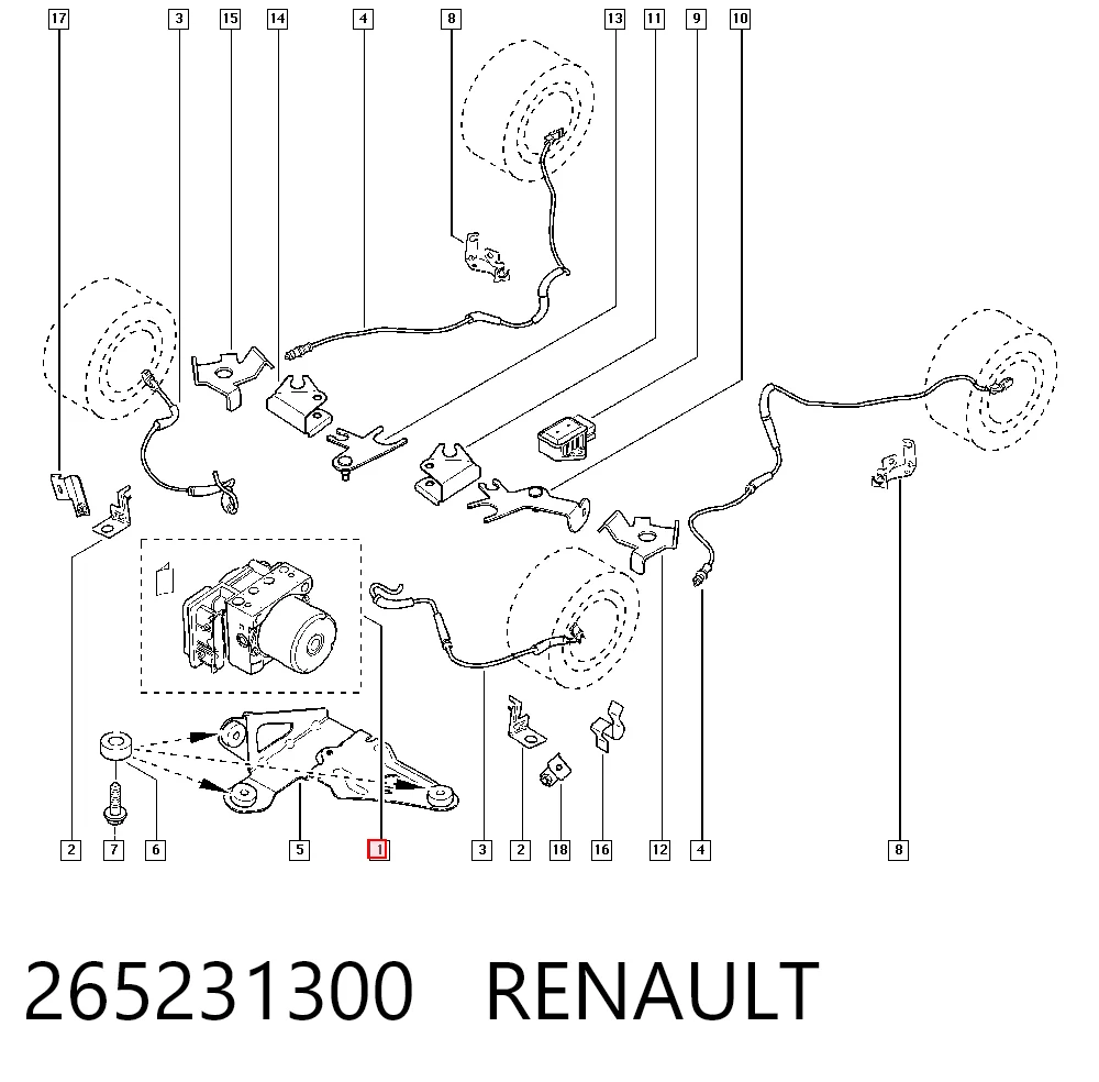 Módulo ABS 0265232068 Bosch