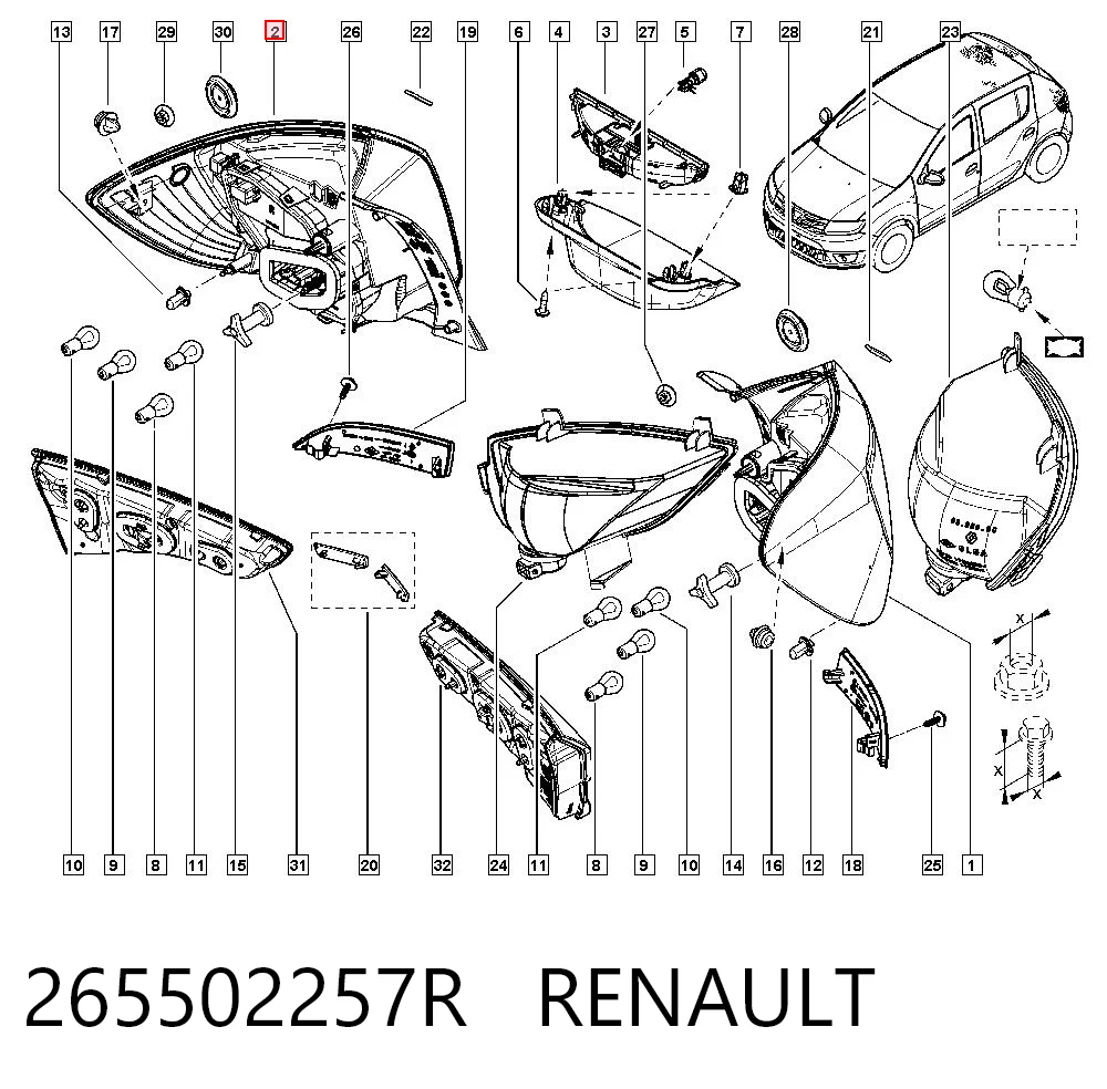265502257R Renault (RVI)