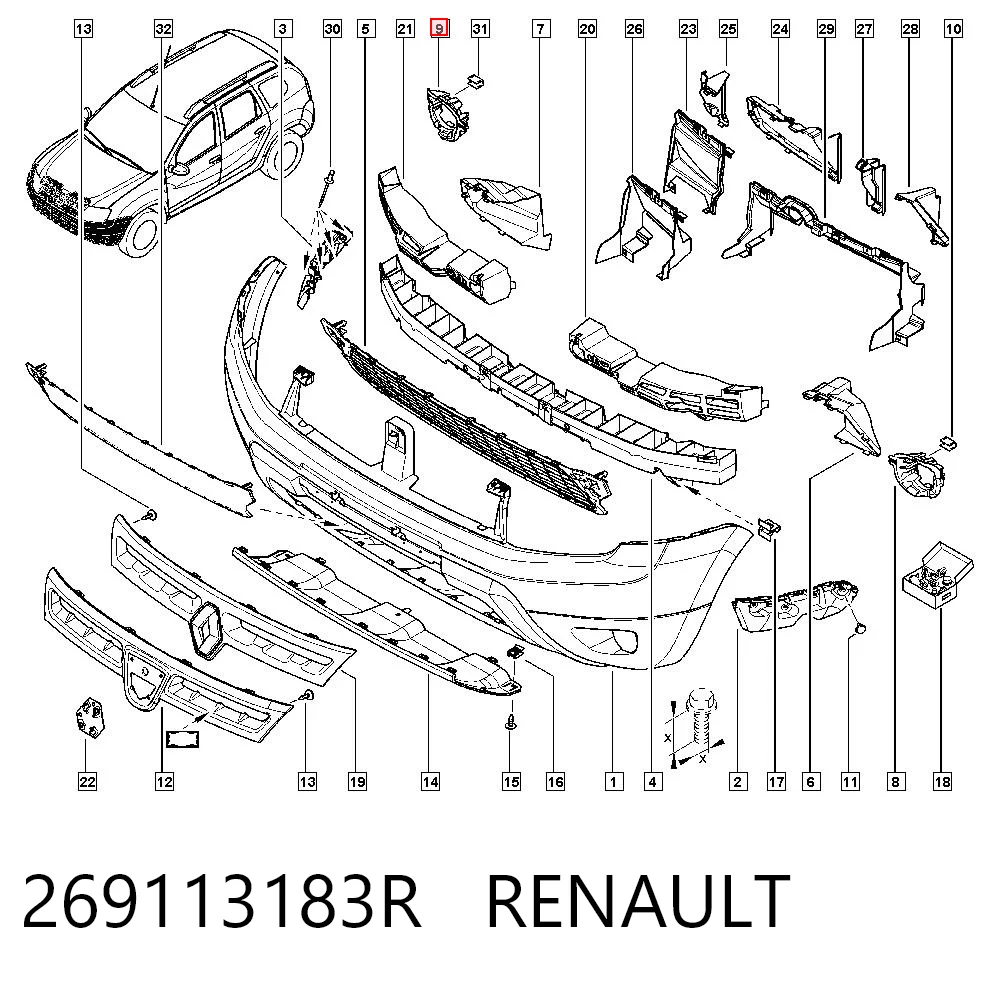 269113183R Renault (RVI)