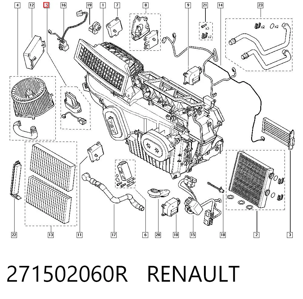 271502060R Renault (RVI) Resitencia, ventilador habitáculo