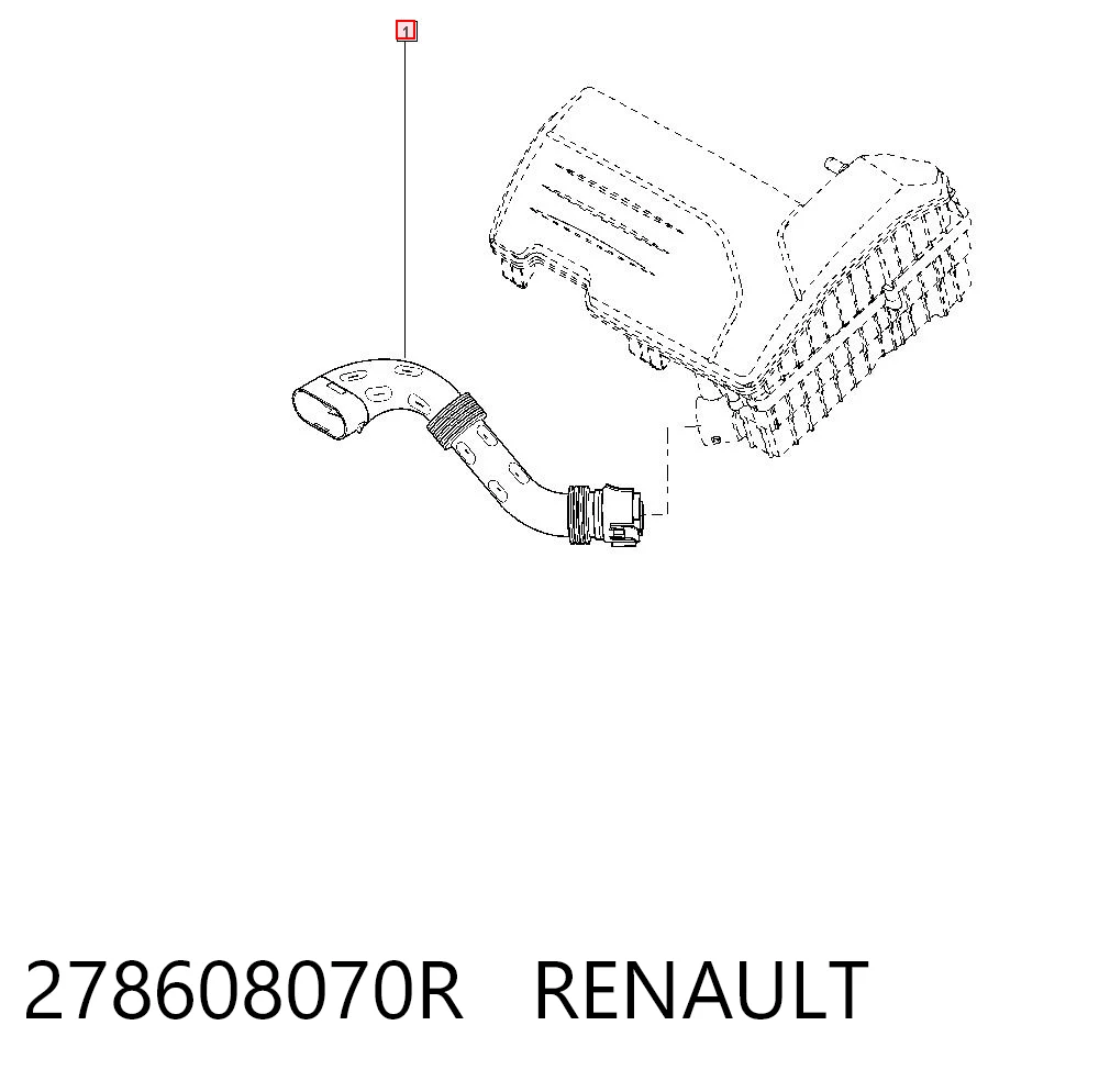 Comprar Entrada del filtro de aire Dacia Logan II L8_ a bajo precio