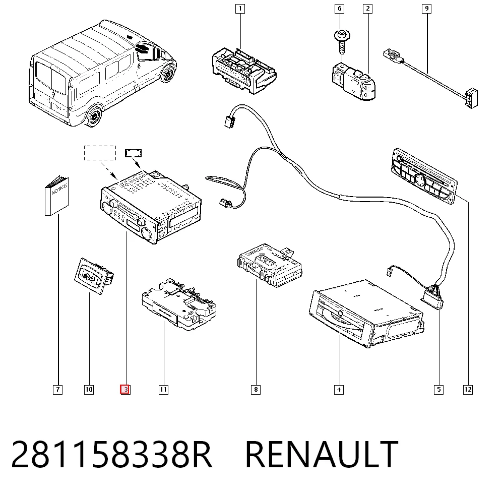Radio para Renault Master III FV