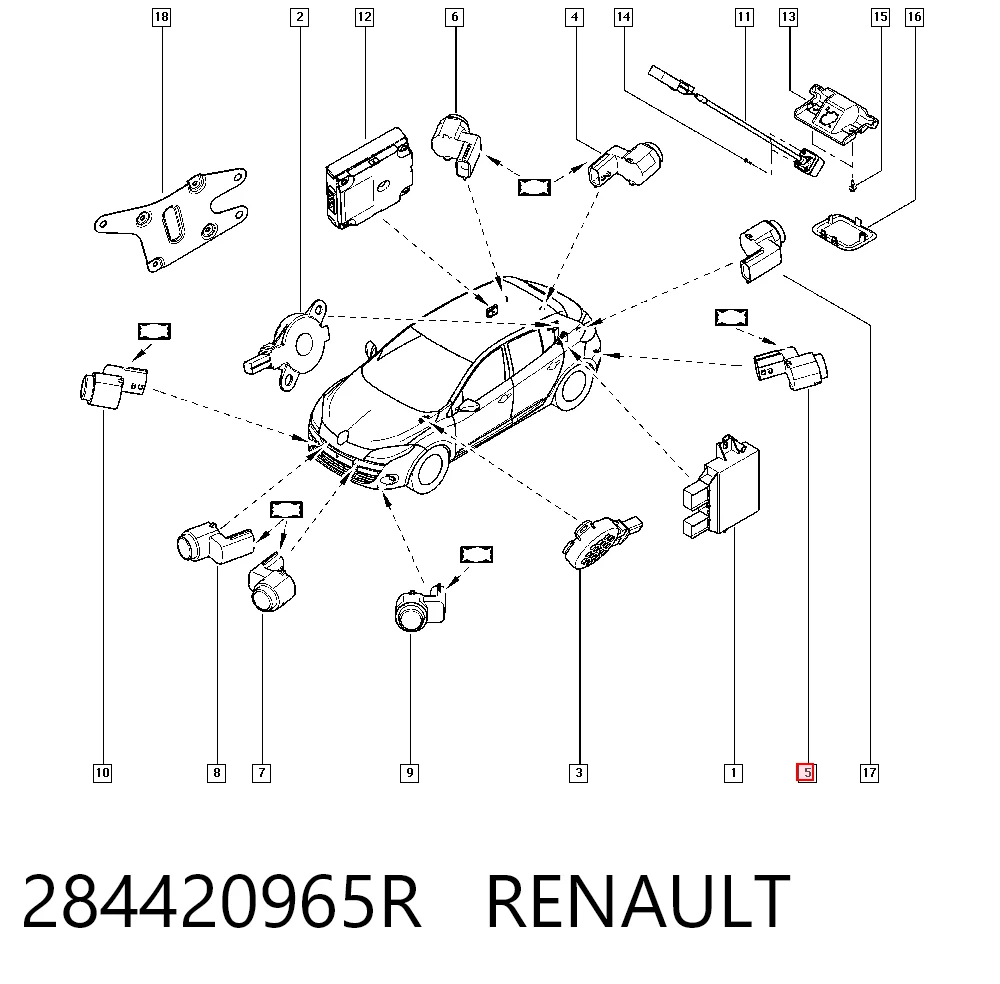 Sensor de aparcamiento trasero lateral Opel 95517246 precio, desde 36,59 EUR