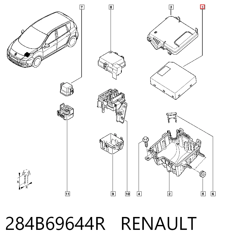 Caja fusibles Renault Scenic III monovolumen (JZ0, JZ1) (2009 - 2016) precio, desde 65,04 EUR