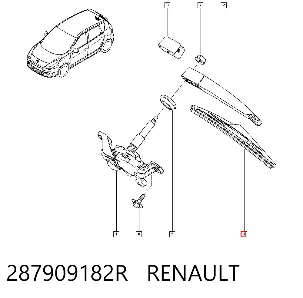 Limpiaparabrisas posterior Ford Fiesta V desde 8,41 €