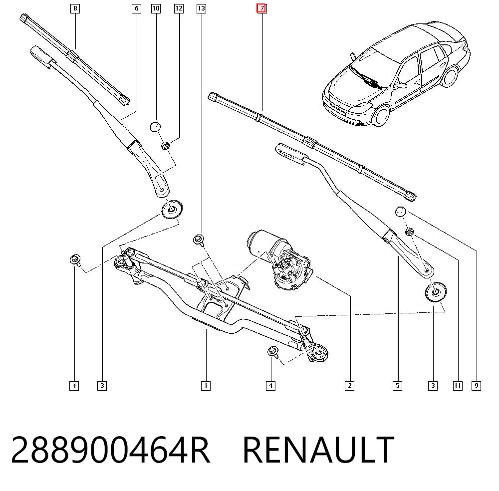 288900464R Renault (RVI)