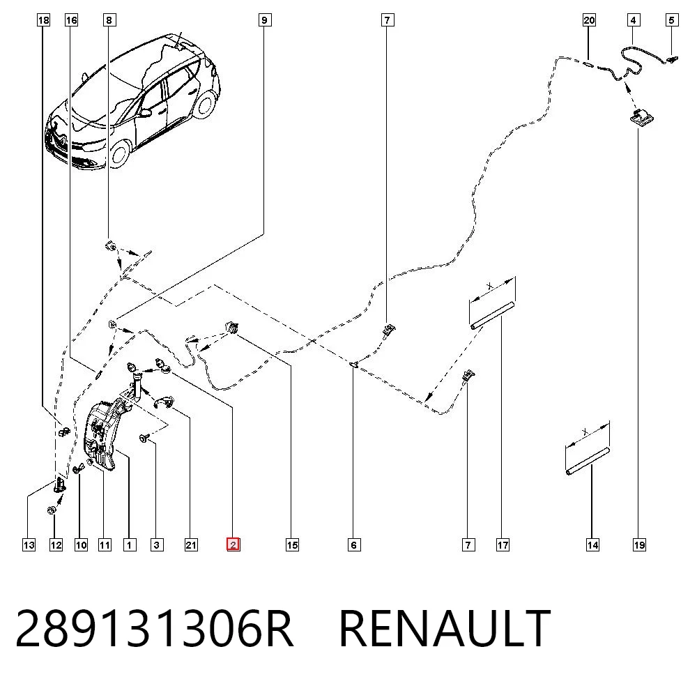 Comprar Tapa de depósito de limpiaparabrisas Megane IV LV