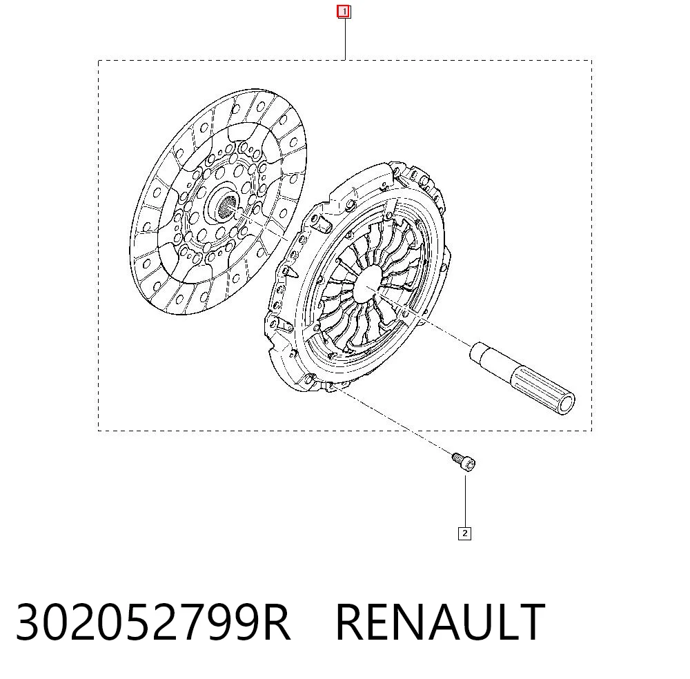 Kit completo de embrague Renault Koleos  (HY0)