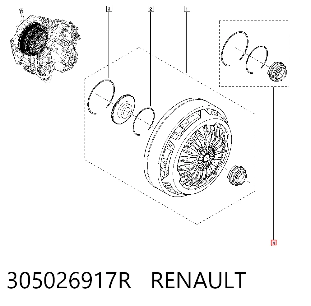 Comprar Cojinete de embrague Renault DUSTER II HM a bajo precio