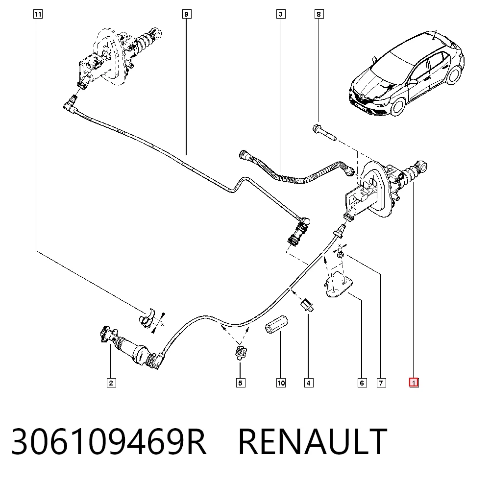 511088010 LUK Cilindro maestro de clutch