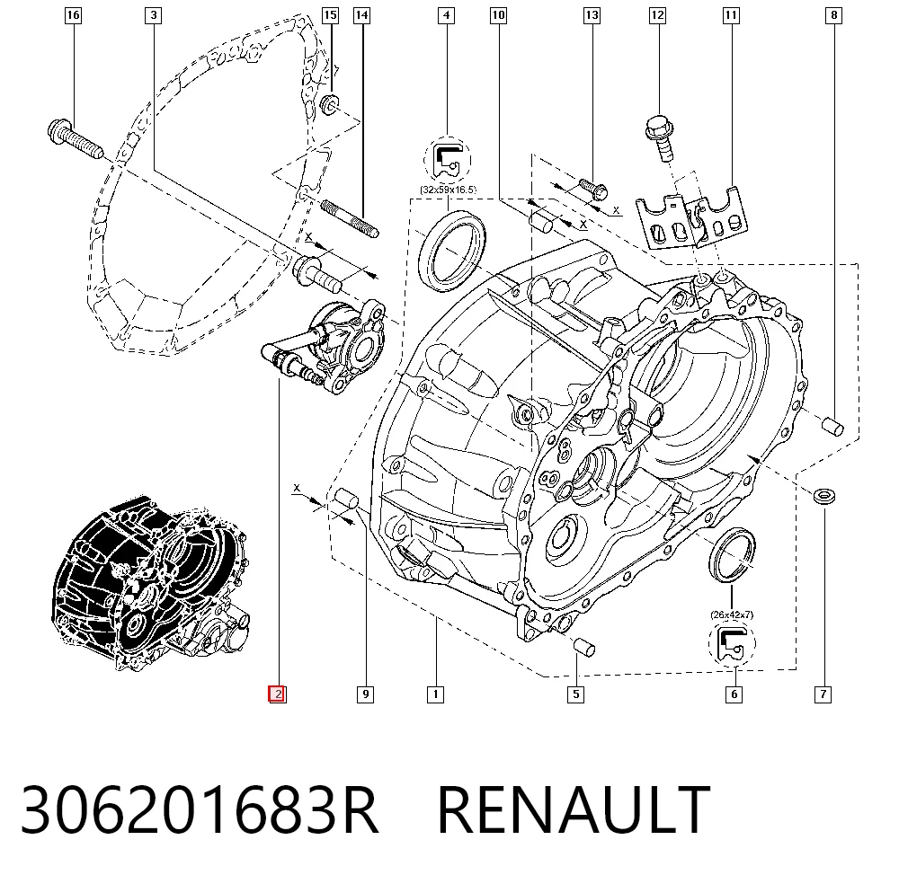 306201683R Renault (RVI)