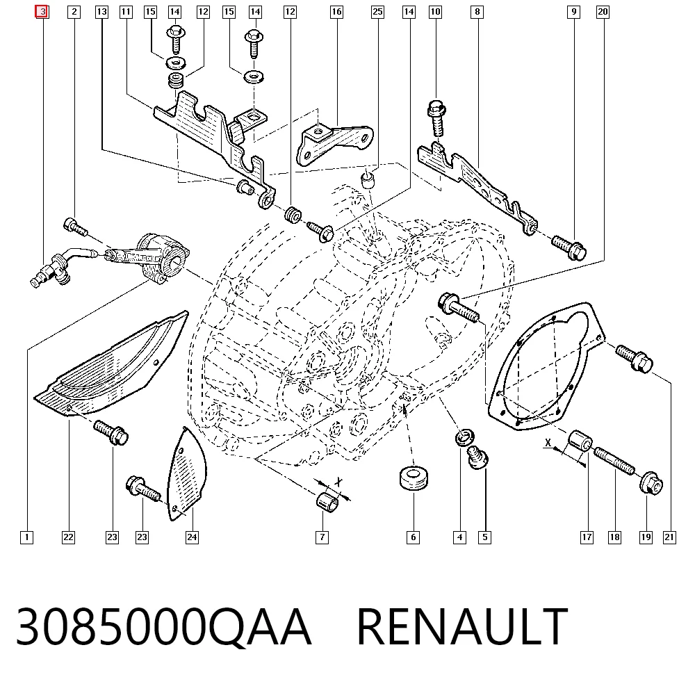 Comprar 3085000QAA Nissan/Infiniti Té de tubo de embrague