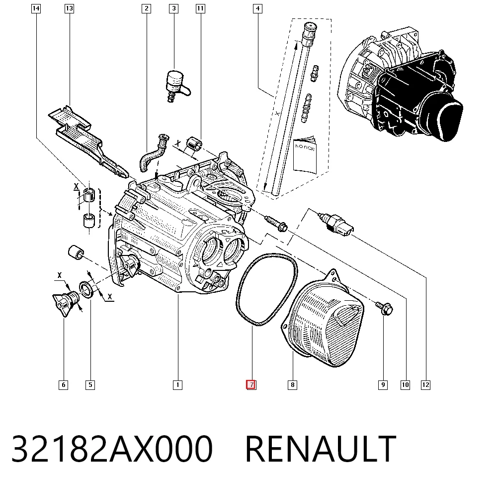 Junta de tapa de caja de cambios Lada 8200117602 precio, desde 7,50 EUR