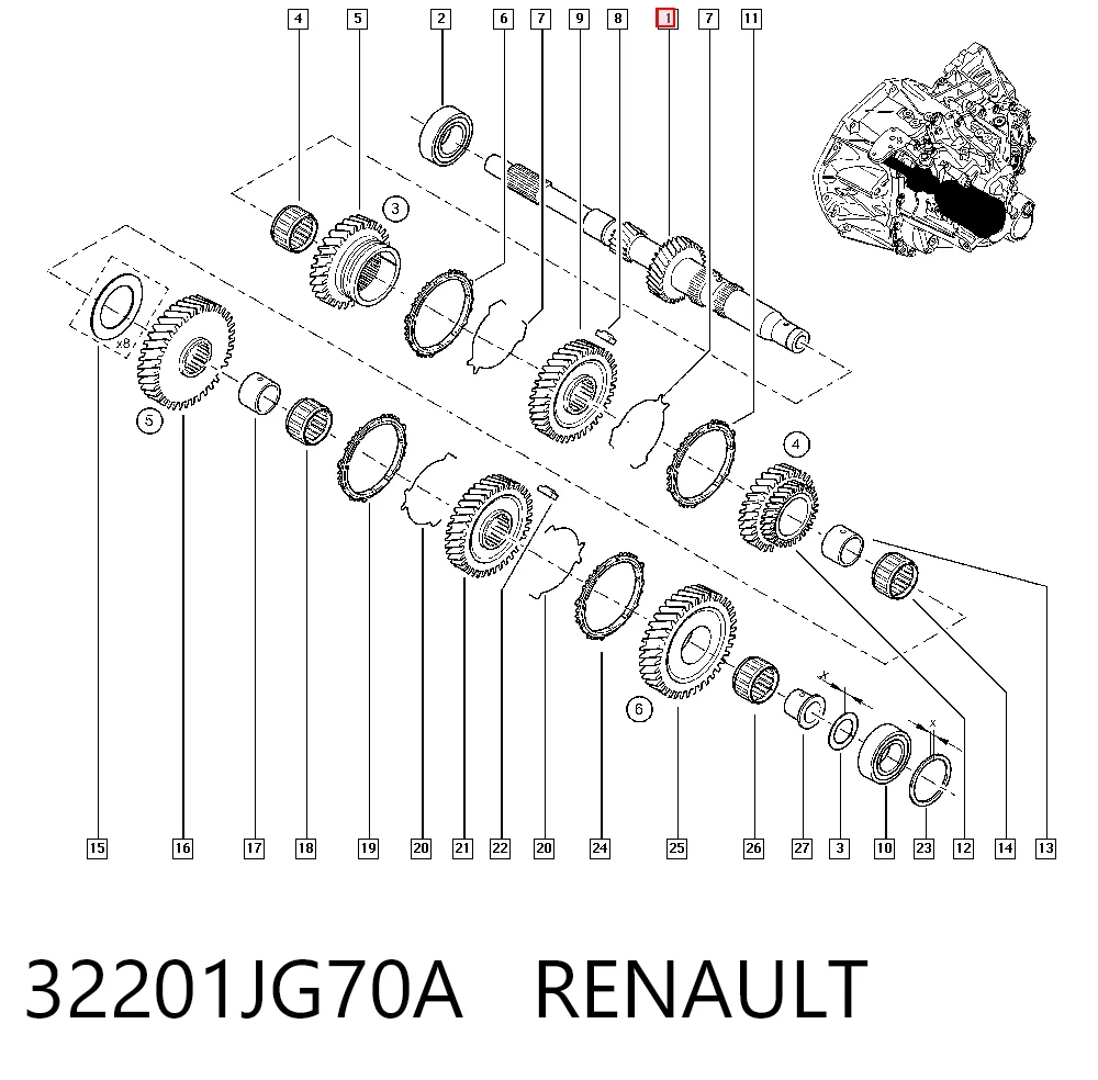 32201JG70A Renault (RVI)