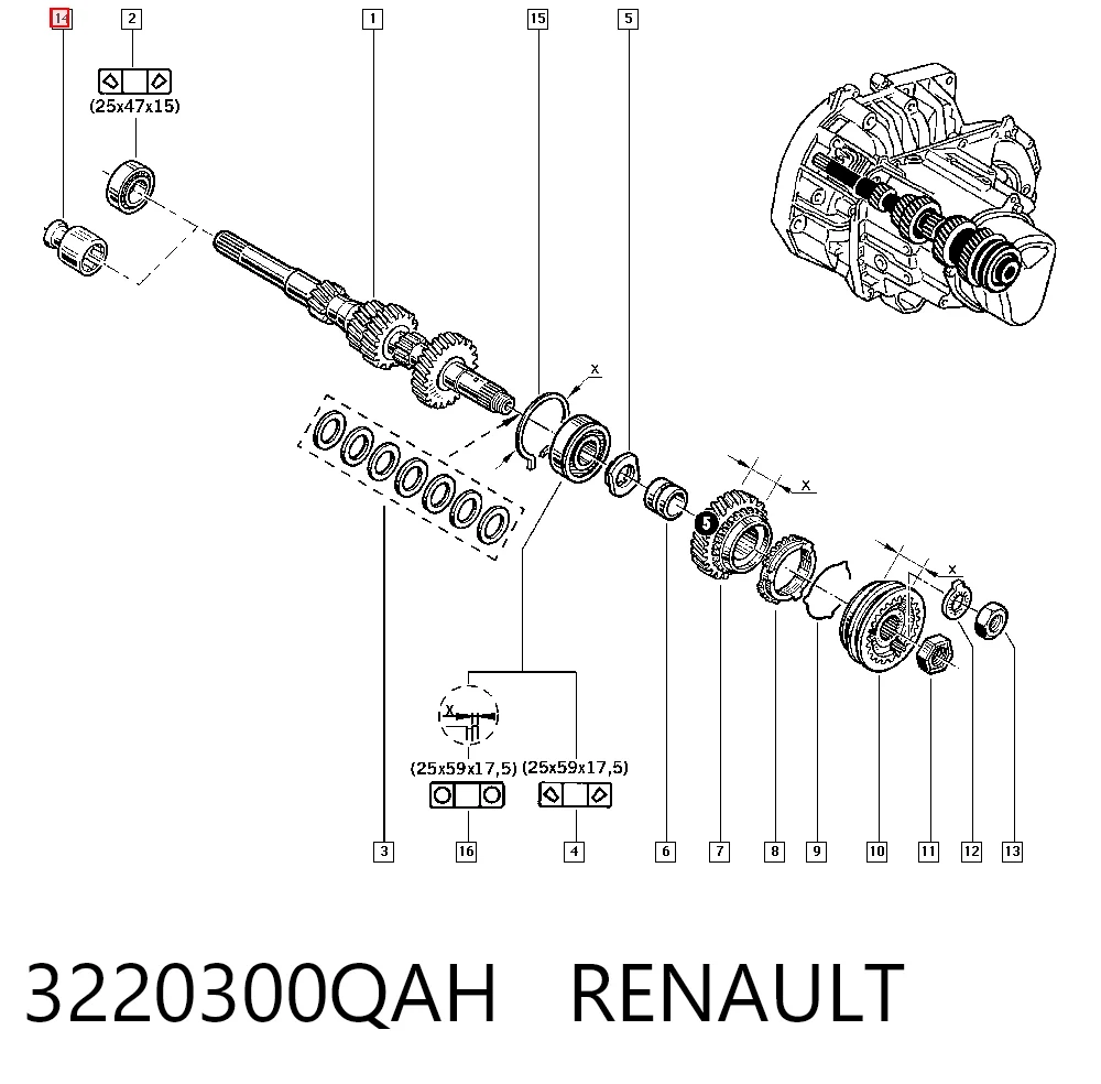 3220300QAH Renault (RVI)