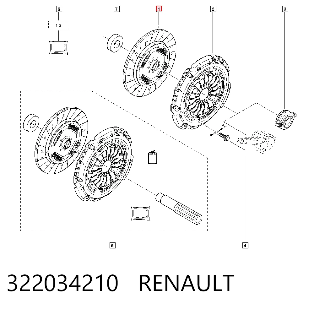 Embrague de disco Renault Laguna II