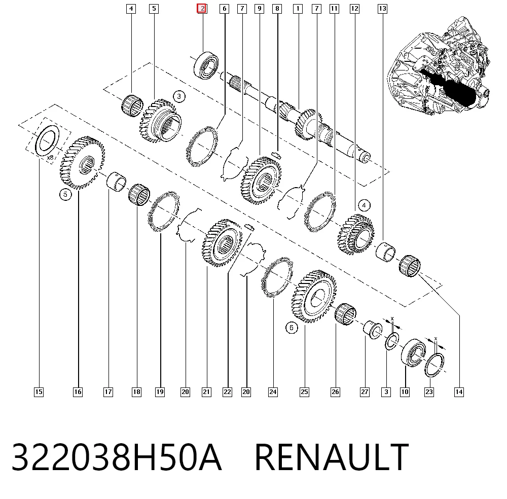 322038H50A Renault (RVI)