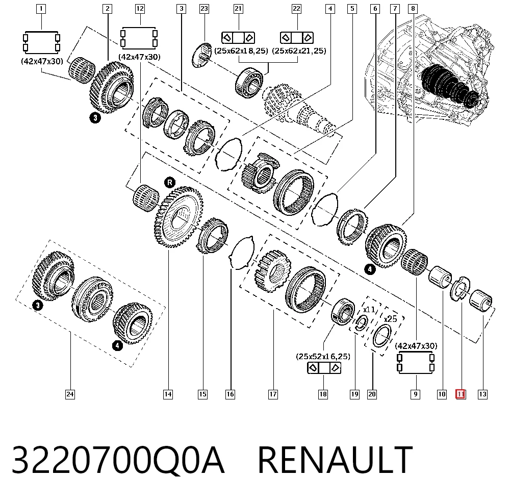 3220700Q0A Renault (RVI)