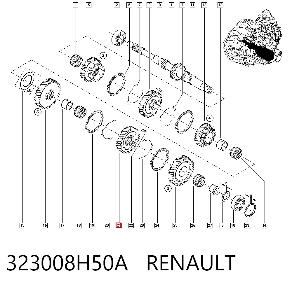 323008H50A Renault (RVI)