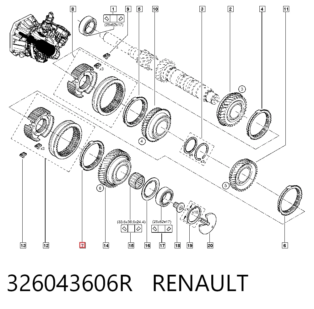 326043606R Renault (RVI)