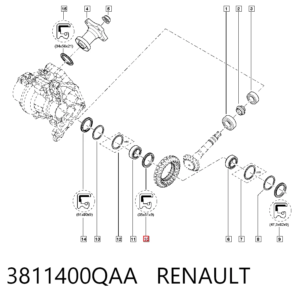 3811400QAA Renault (RVI)