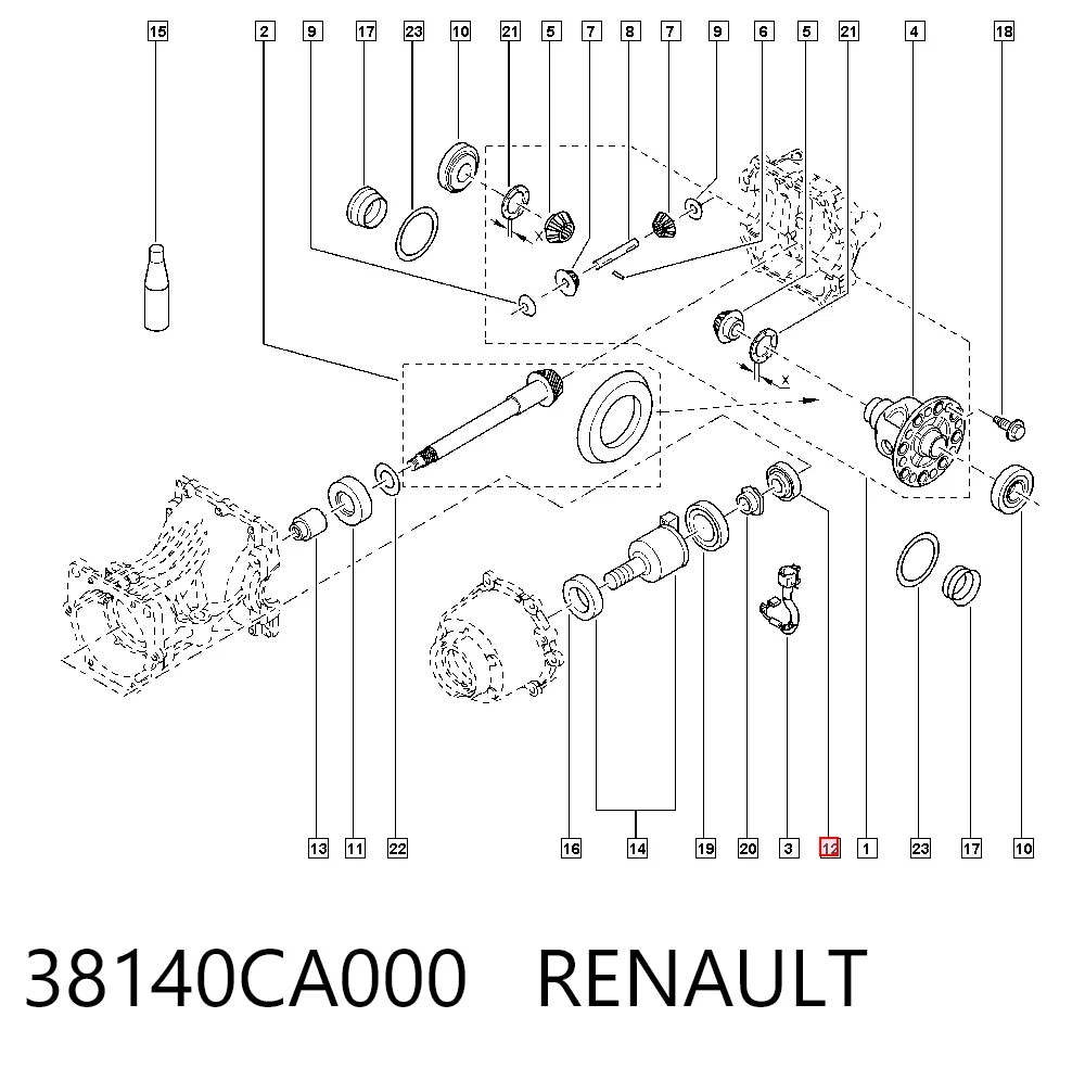 38140CA000 Renault (RVI)