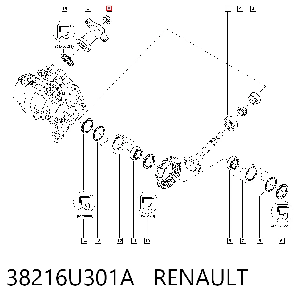38216U301A Renault (RVI)