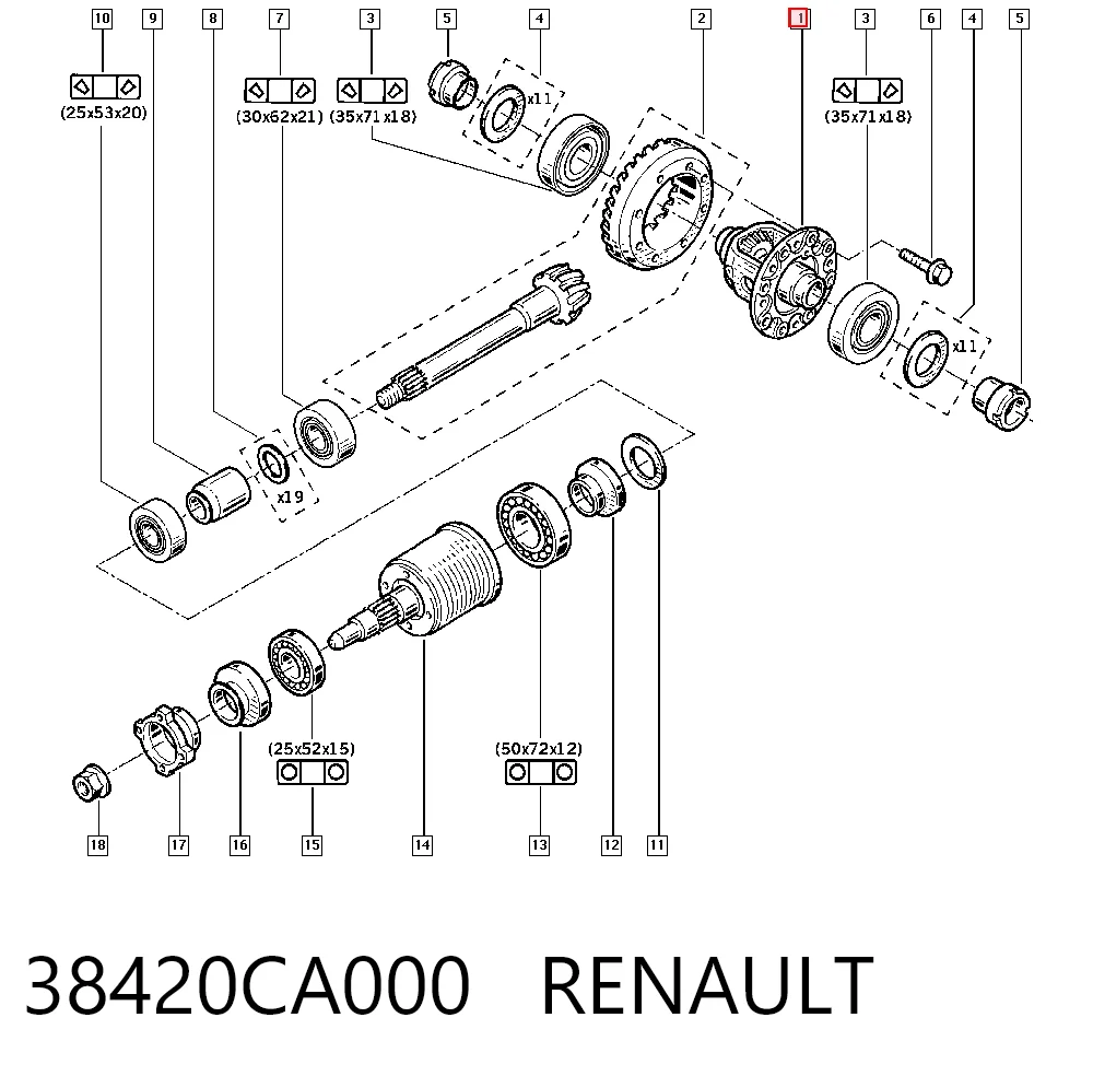 38420CA000 Renault (RVI)