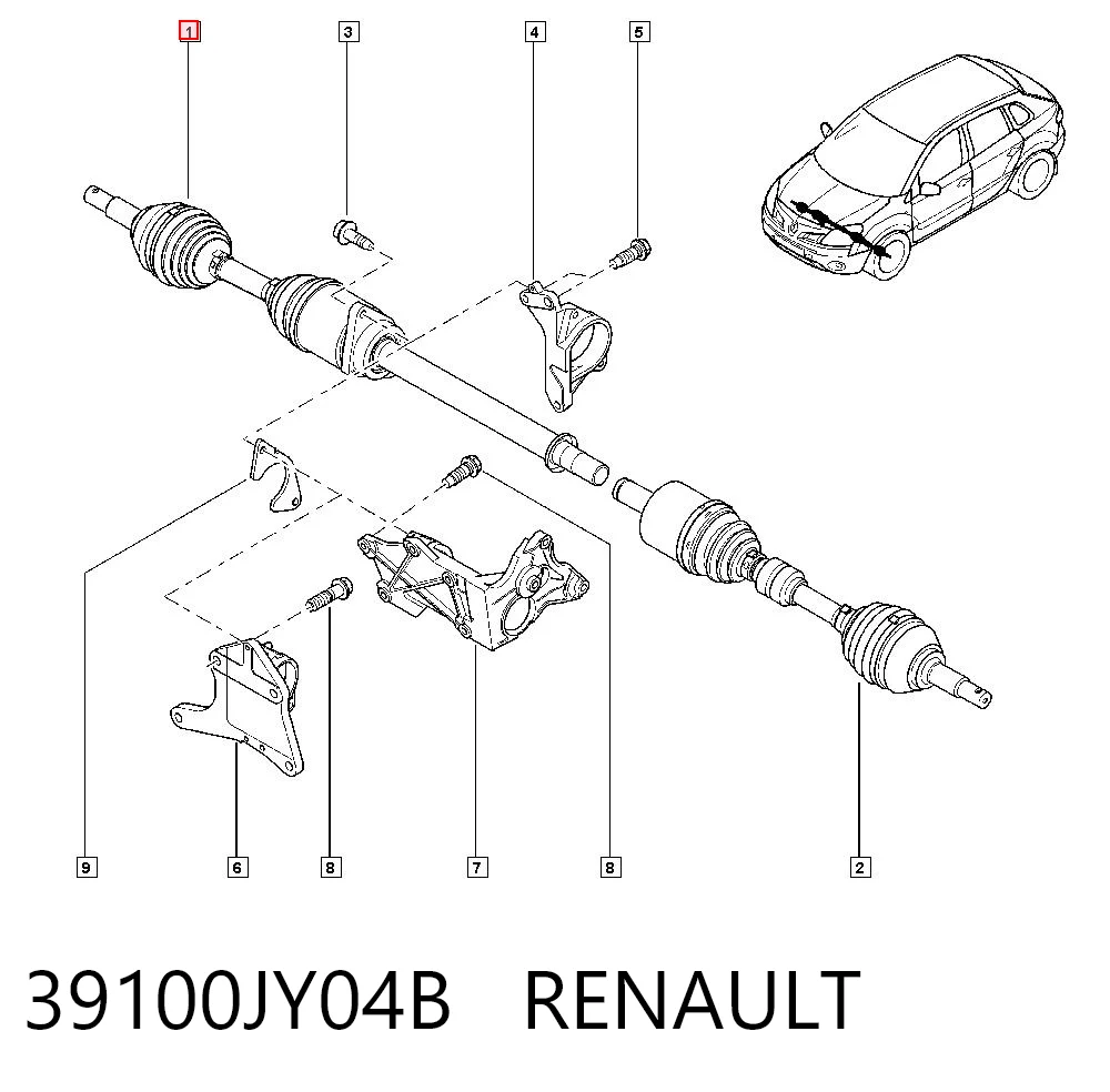 39100JY04B Renault (RVI)