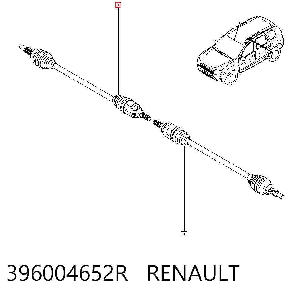  Semieje Dacia Duster 