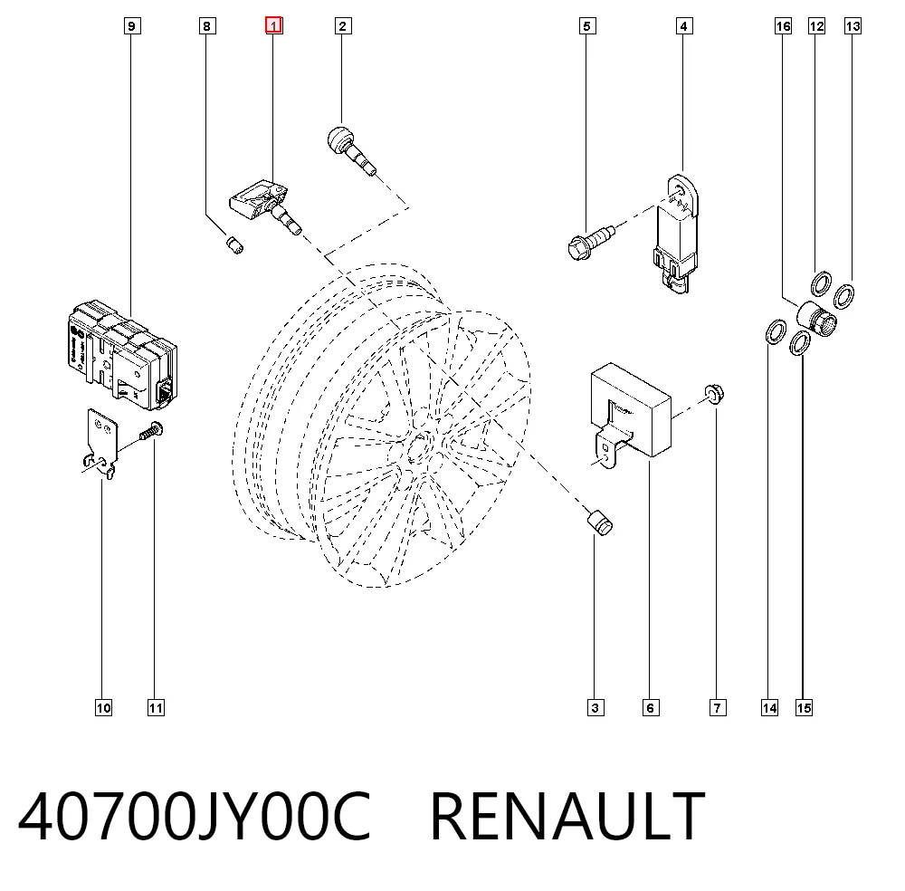40700JY00C Renault (RVI)