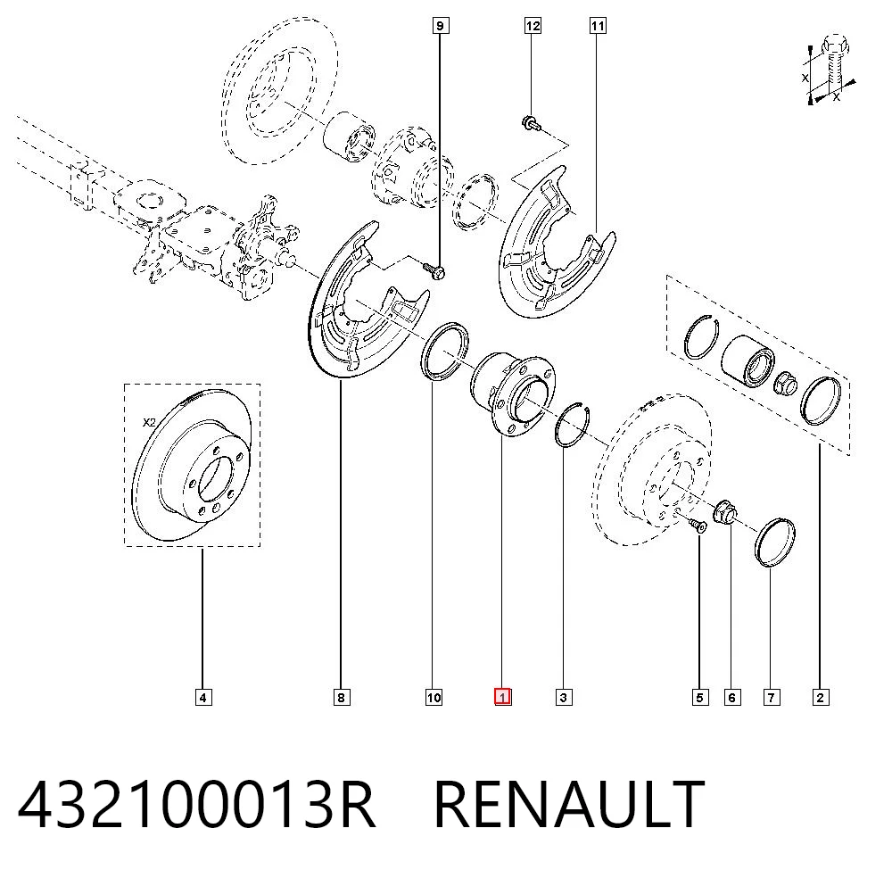 Bujes de ruedas Renault Master III (FV)