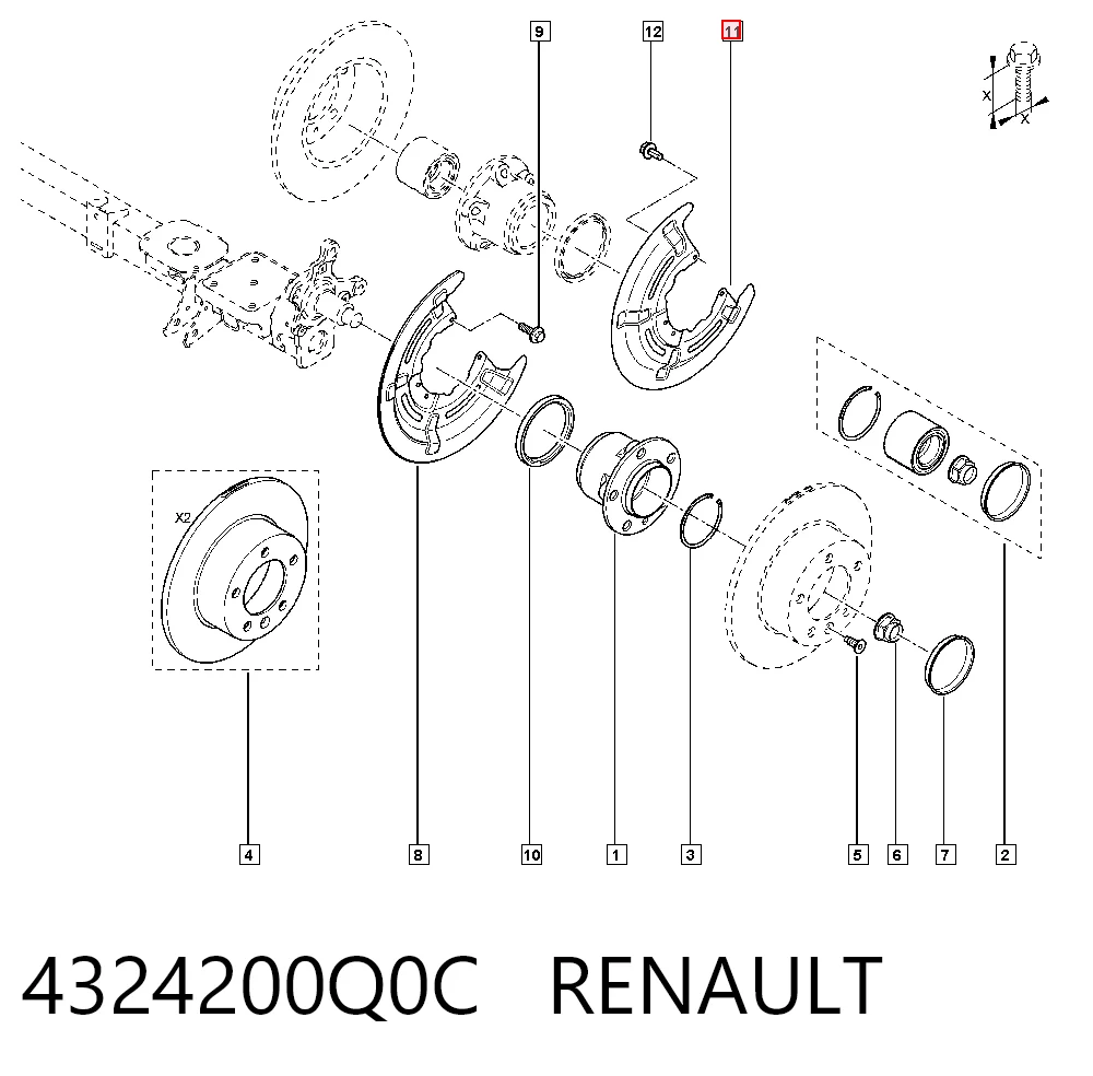 4324200Q0C Renault (RVI)