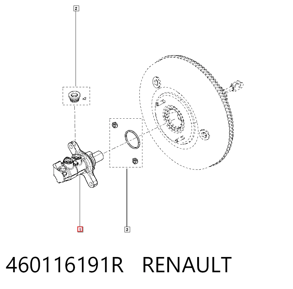 Comprar Cilindro principal de freno Qashqai II J11