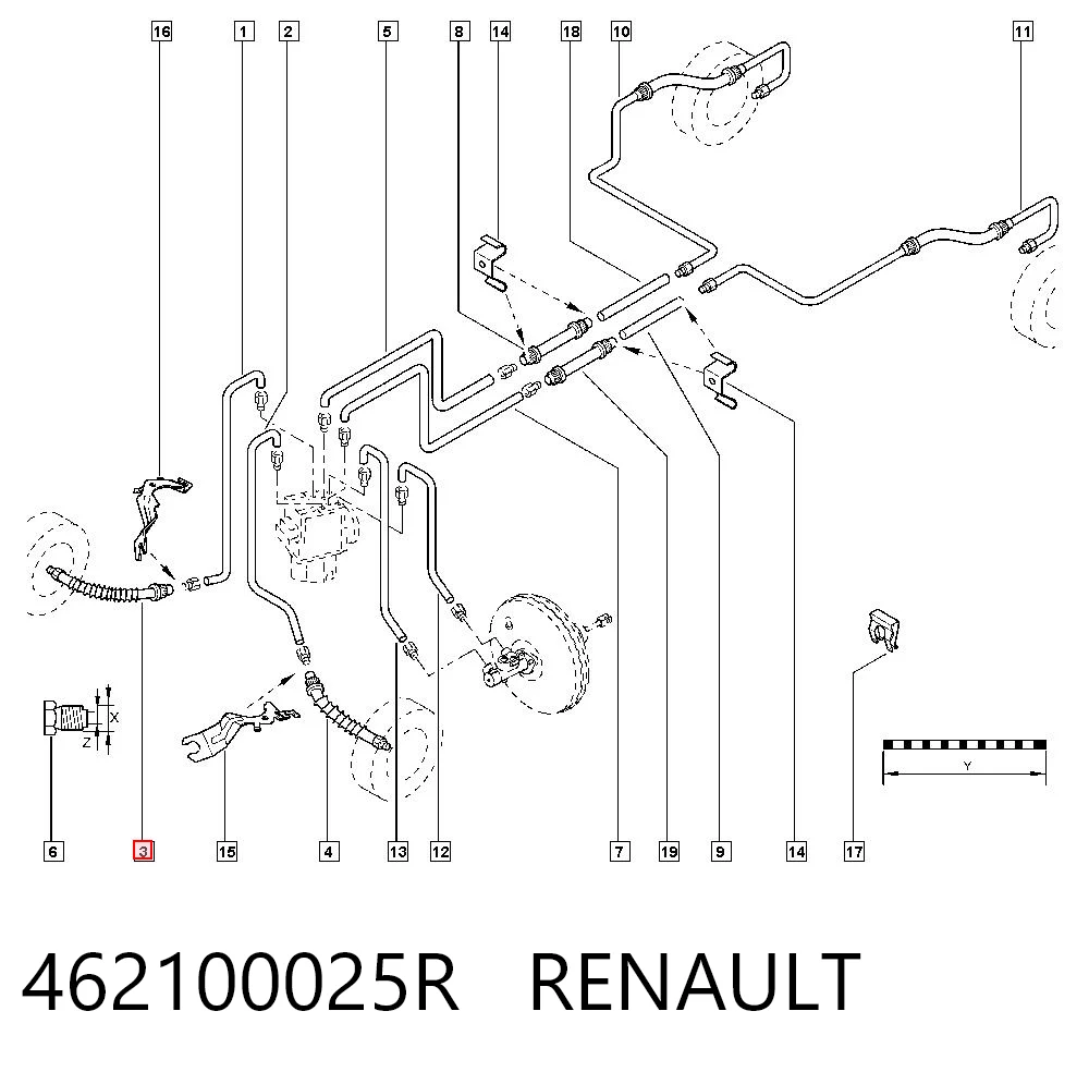 Comprar Tubo flexible de frenos delantero Fluence  L3