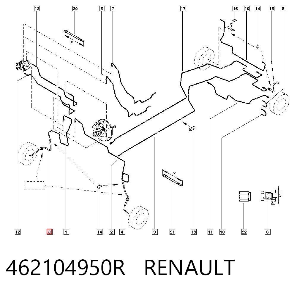 Latiguillos de freno delantero para Dacia Duster HM