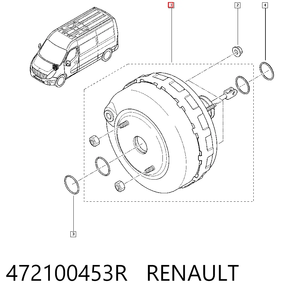 Servofreno para Renault Master III FV