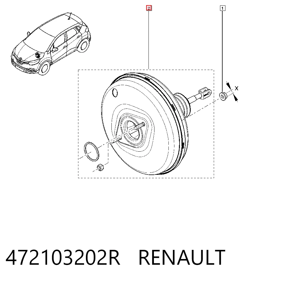 Servofreno para Renault Clio IV BH